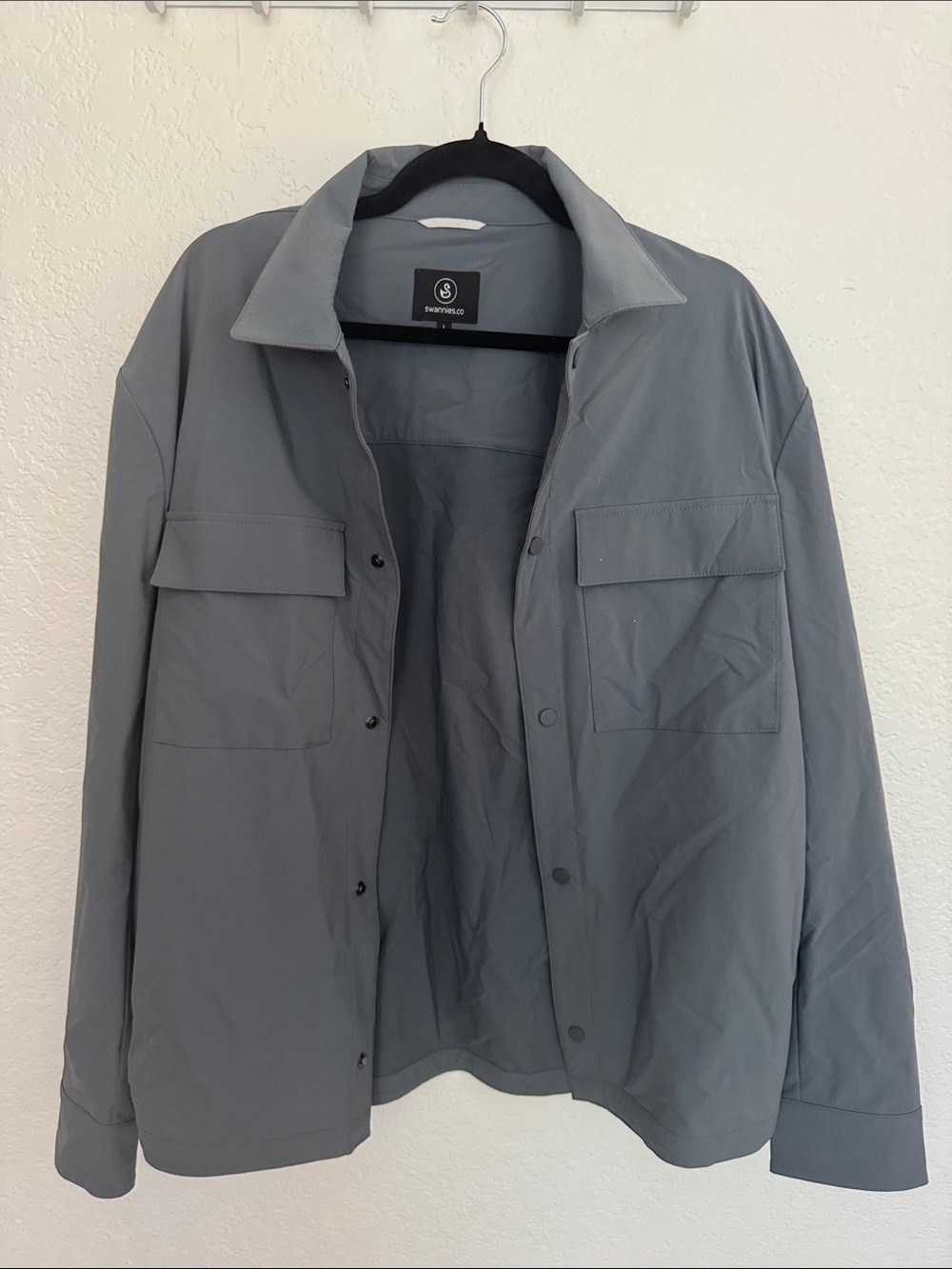 Mens Gray Utility Jacket